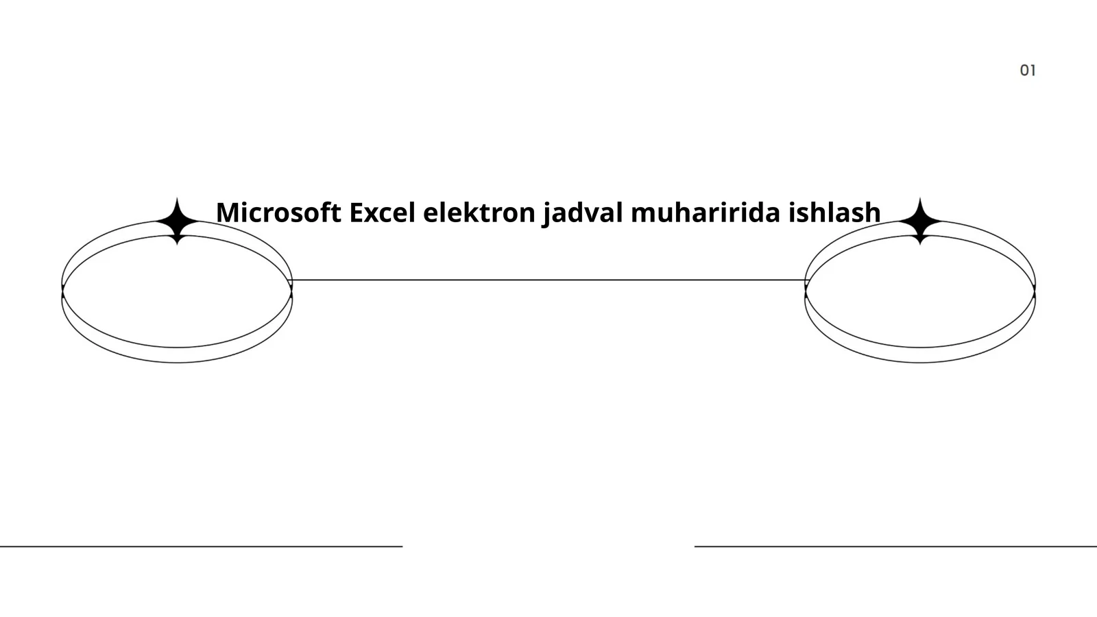 Microsoft Excel elektron jadval muharirida ishlash 1