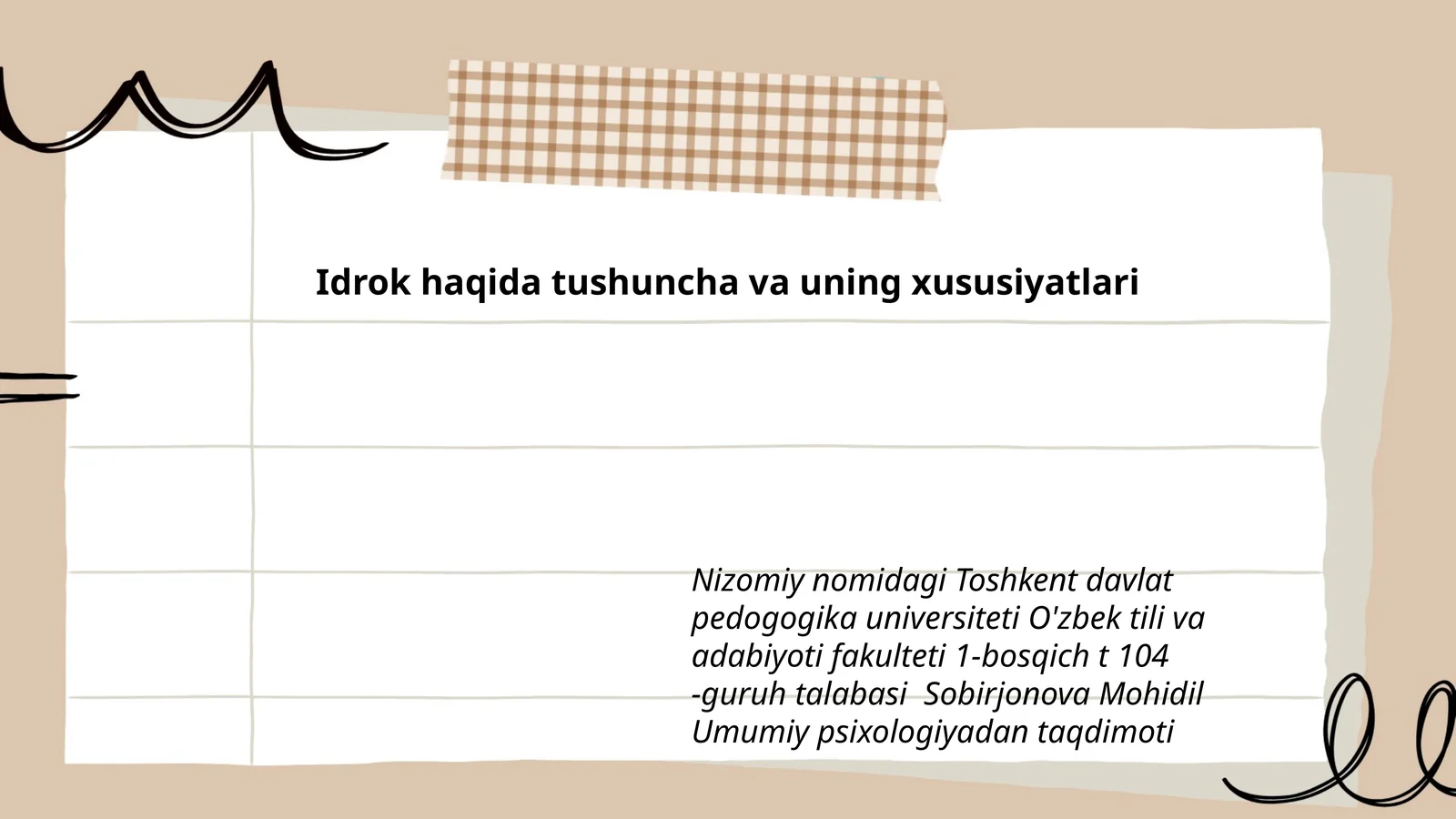Umumiy psixologiyadan taqdimoti 1