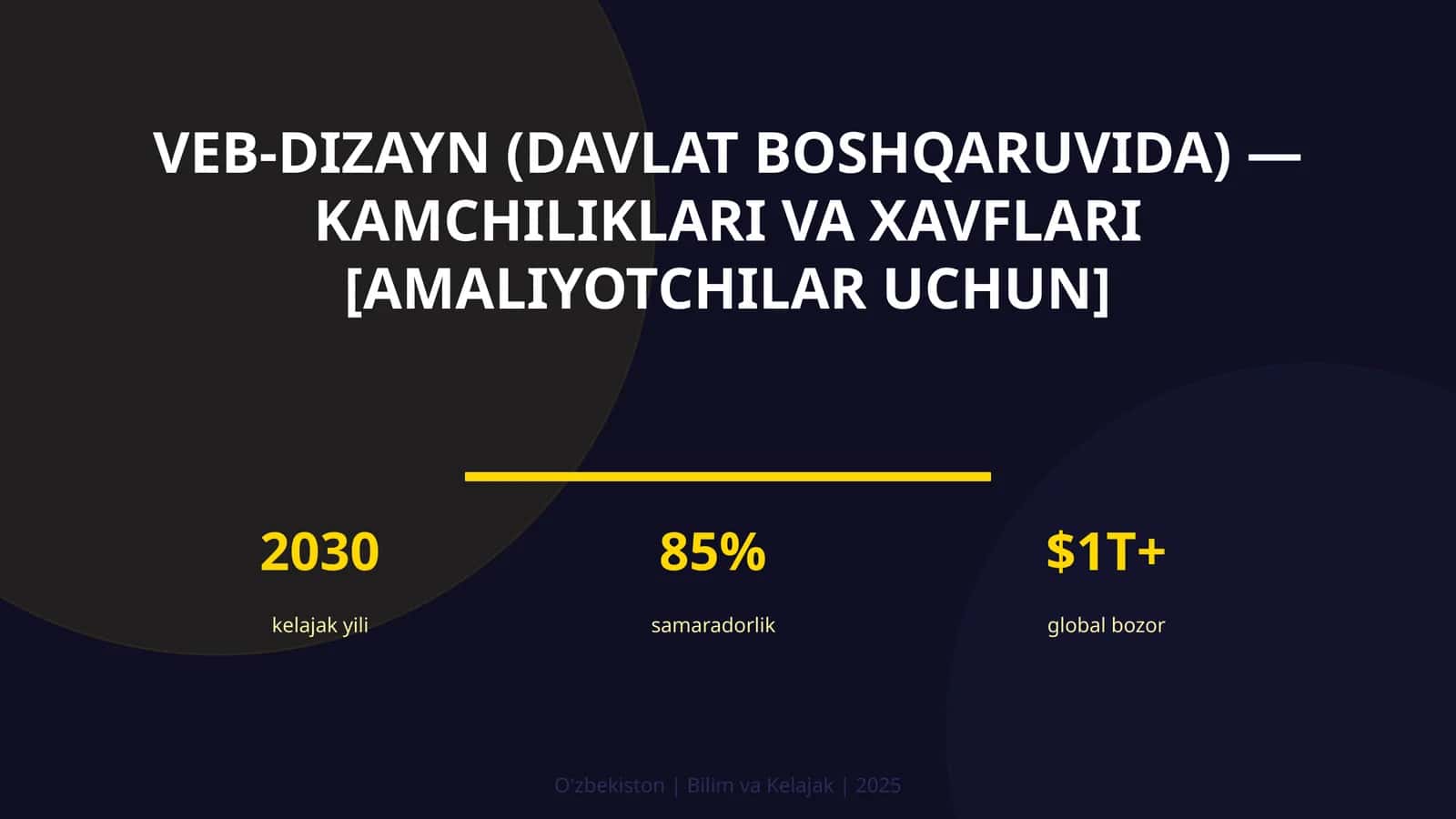 Veb-dizayn (davlat boshqaruvida) — kamchiliklari va xavflari [amaliyotchilar uchun] 1