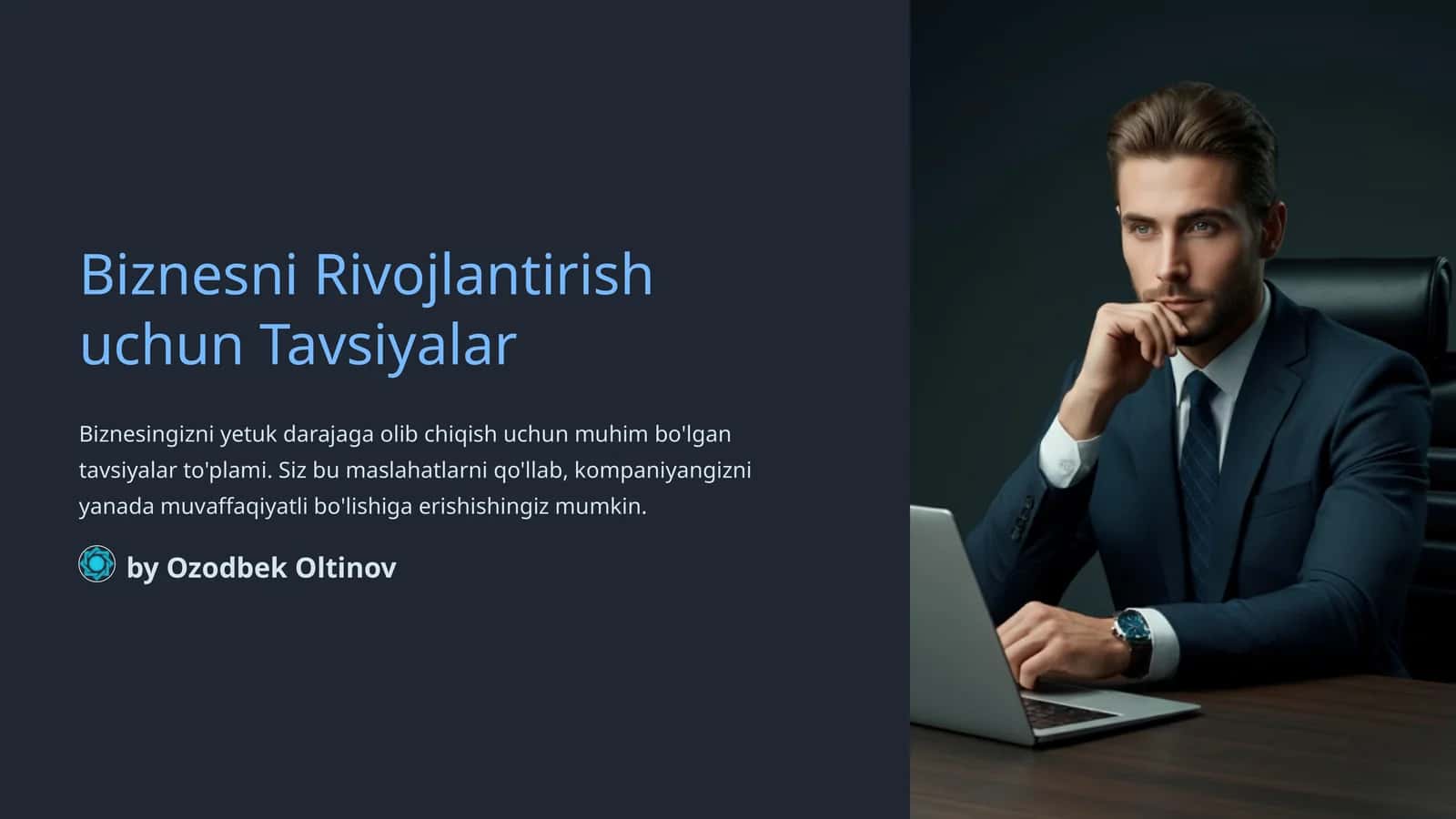 Biznesni Rivojlantirish uchun Tavsiyalar 1