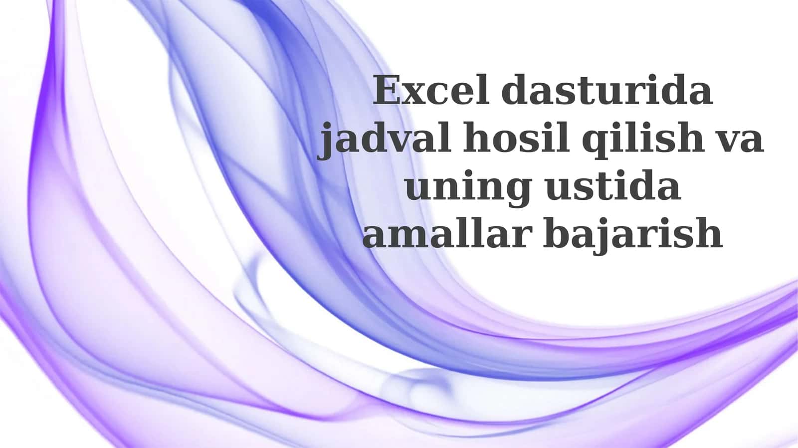 Avtomatlashtirilgan Excel yangilanishlari 1