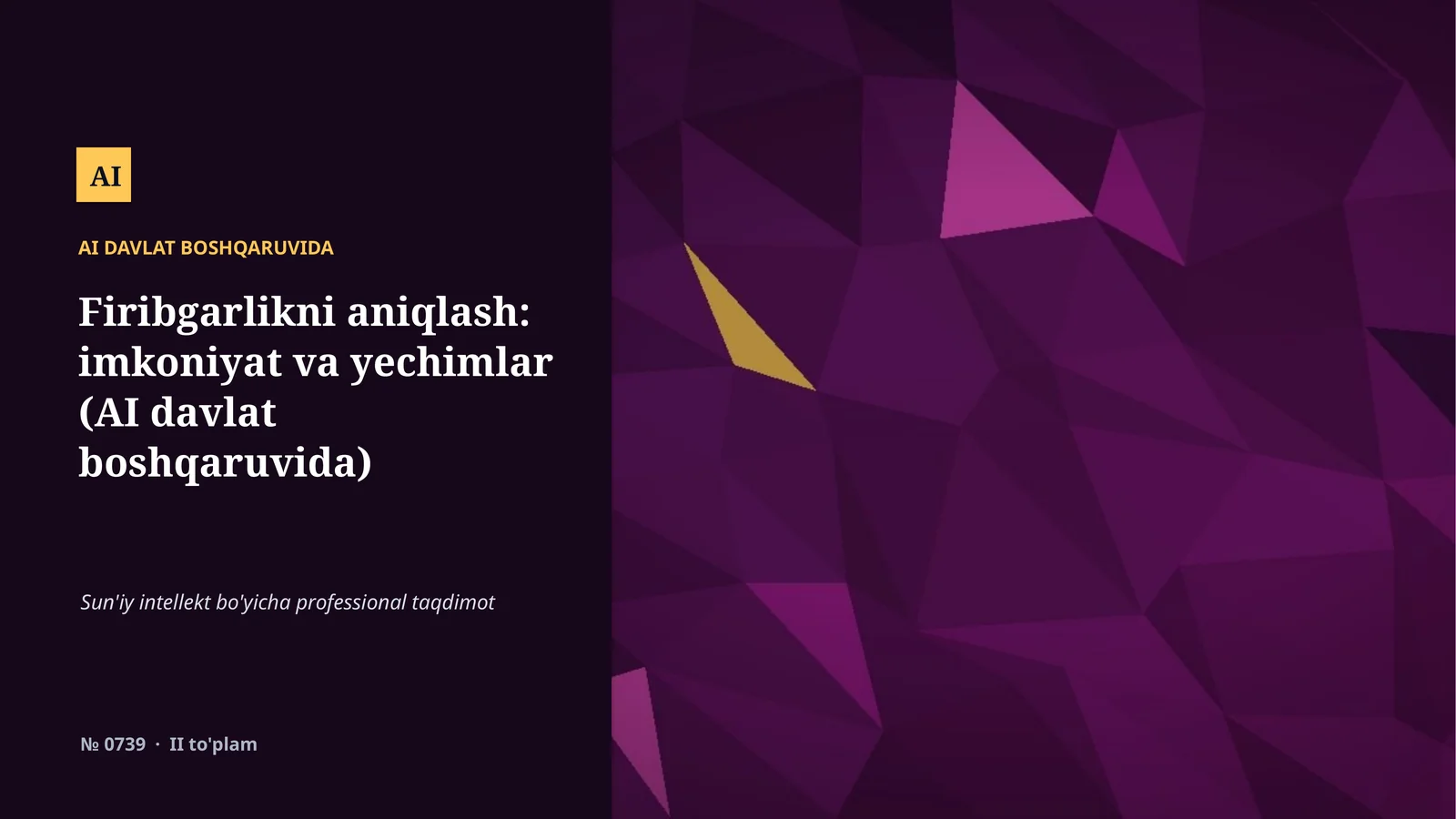 AI DAVLAT BOSHQARUVIDA 1