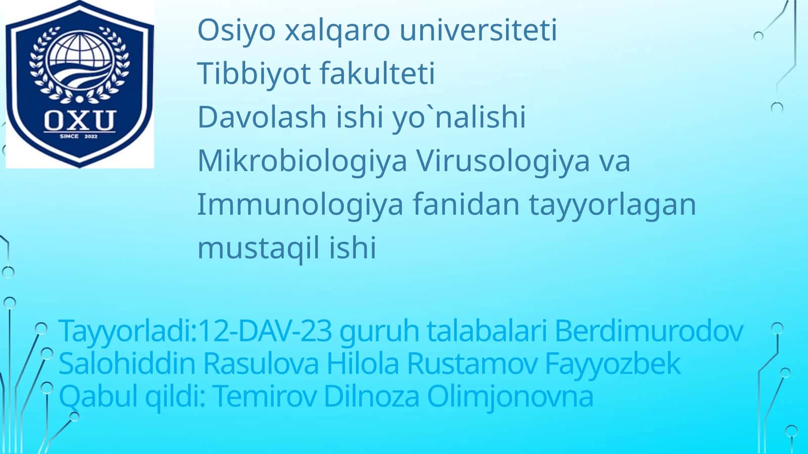 Onkogenviruslarning klassifikatsiyasi 1