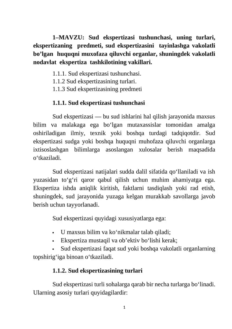 Sud ekspertizasi tushunchasi 1