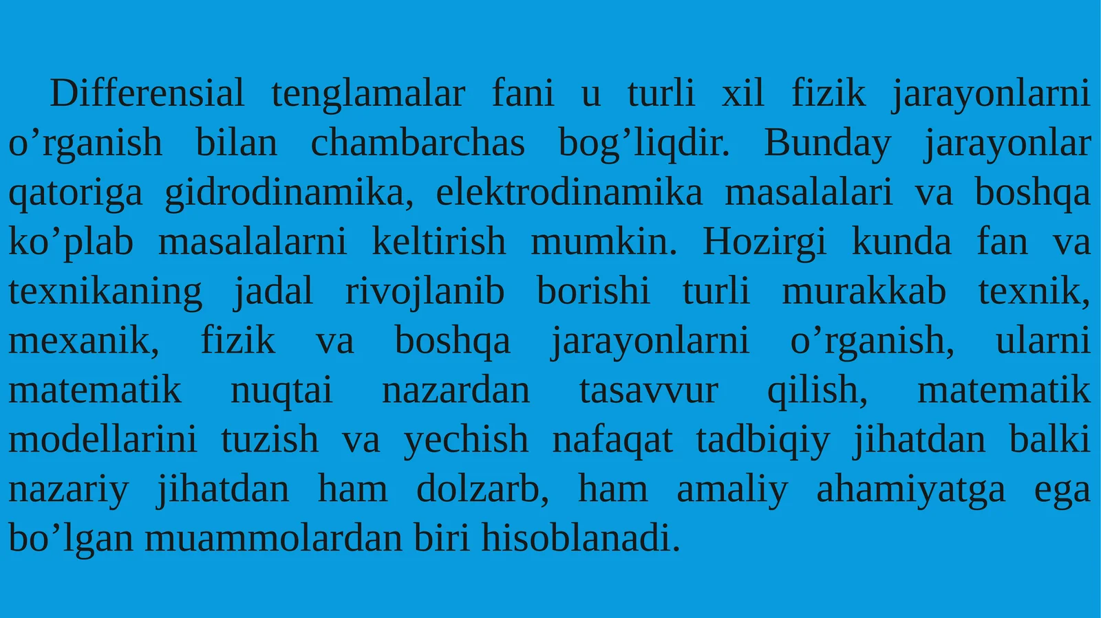 Differensial tenglamalar 1