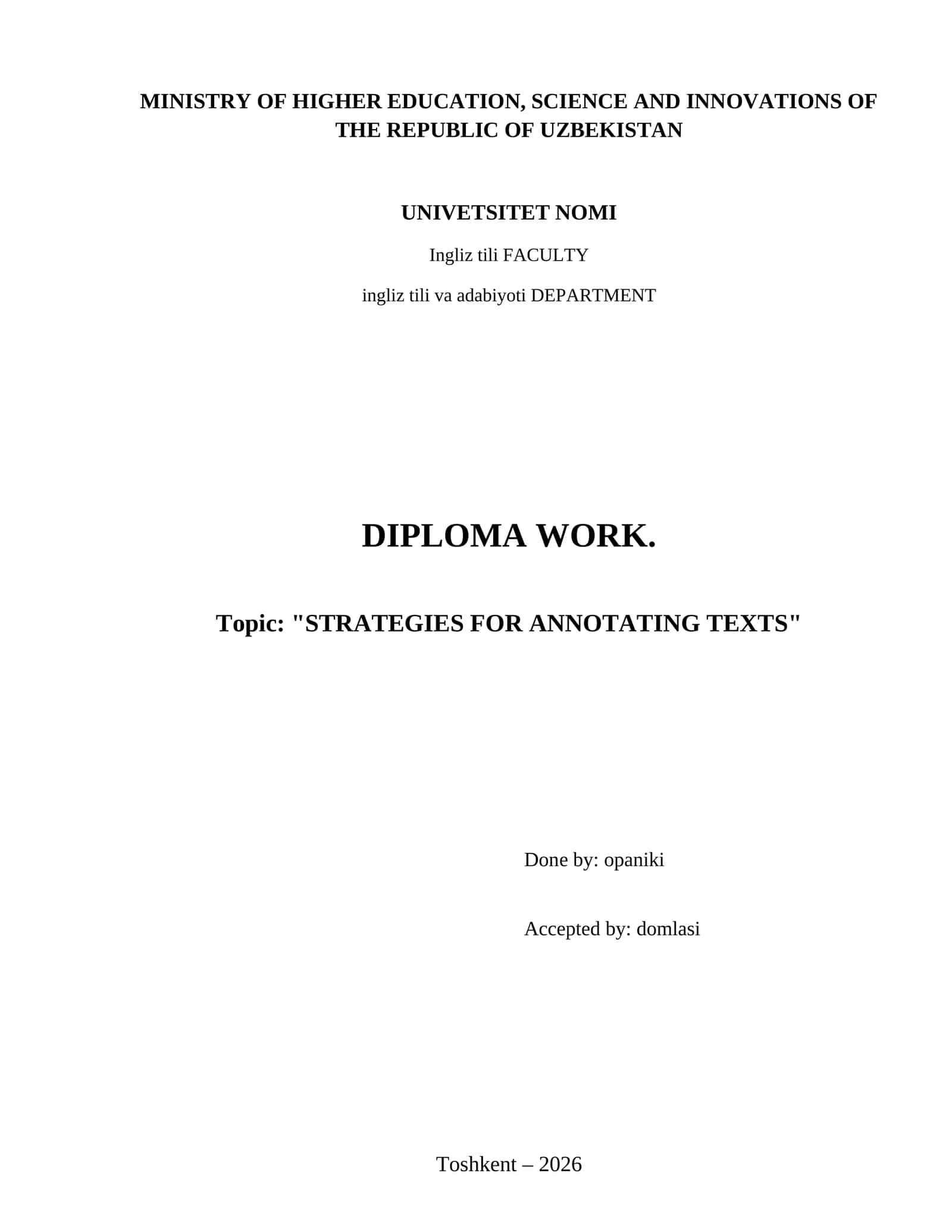 Strategies for annotating texts 1
