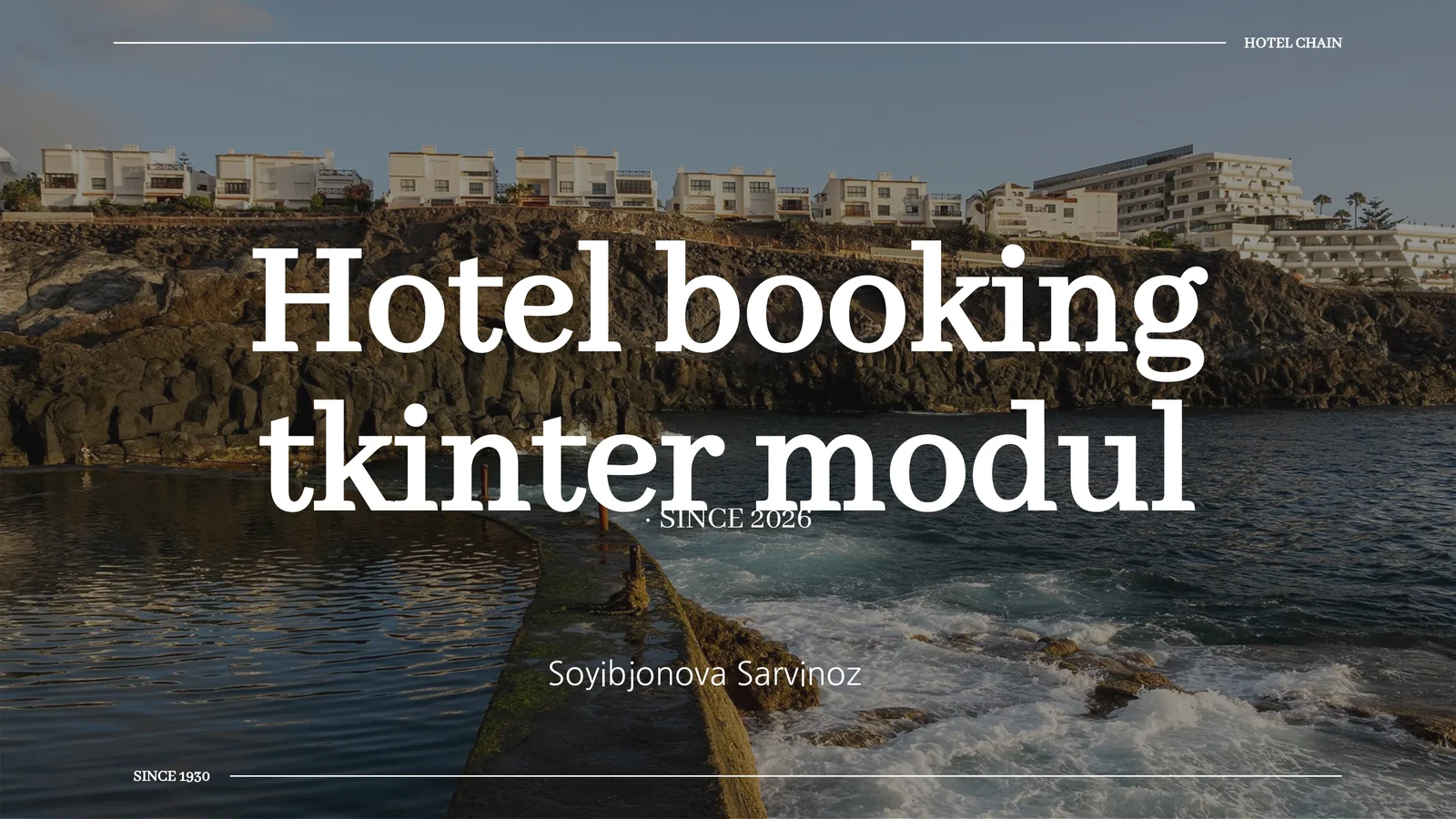 Hotel booking tkinter modul 1