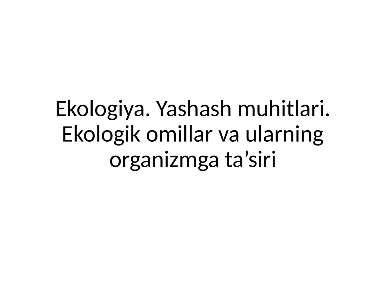 Ekologiya 1