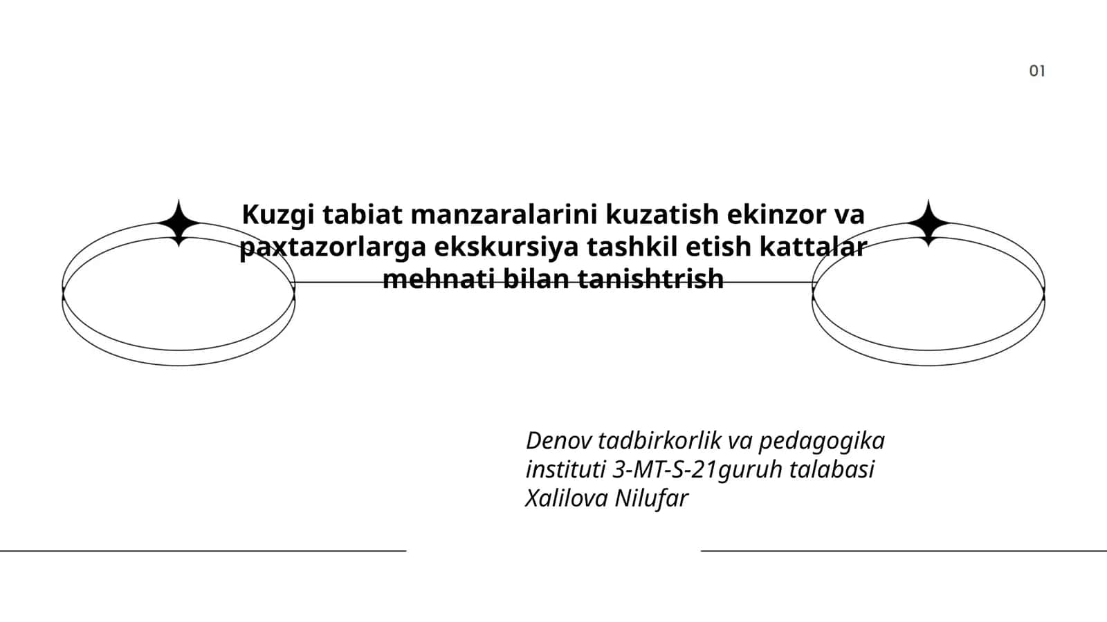 Kuzgi tabiat manzaralarini kuzatish 1