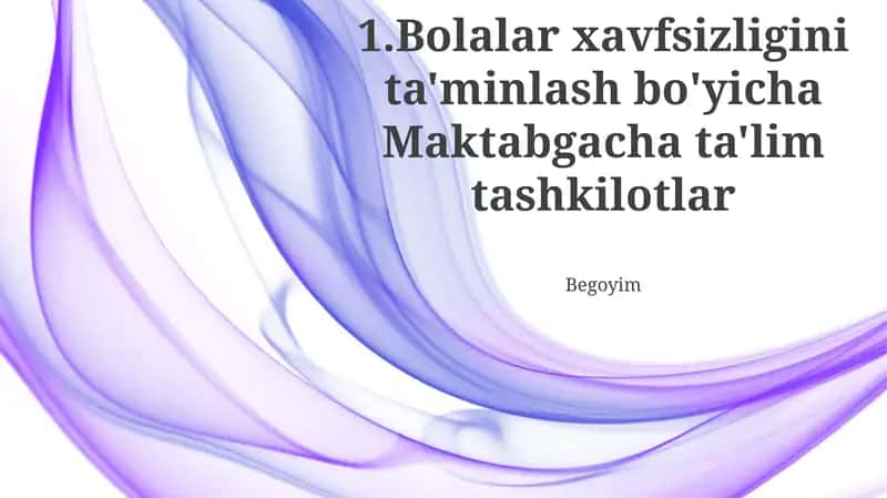 Favqulodda tayyorgarlik 1