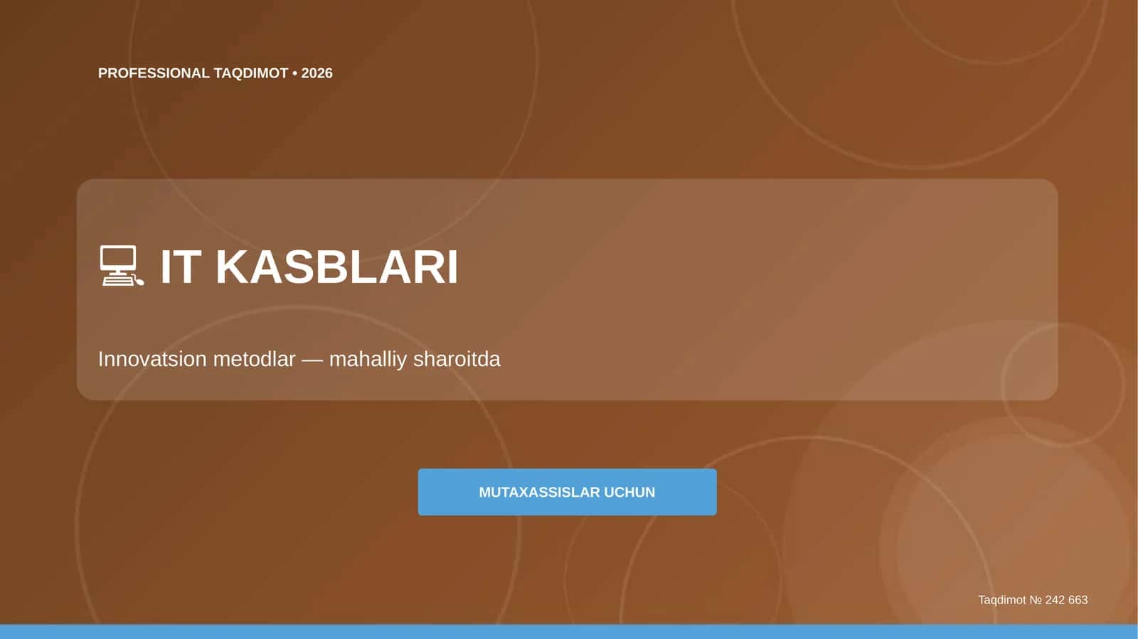 IT kasblari: innovatsion metodlar 1