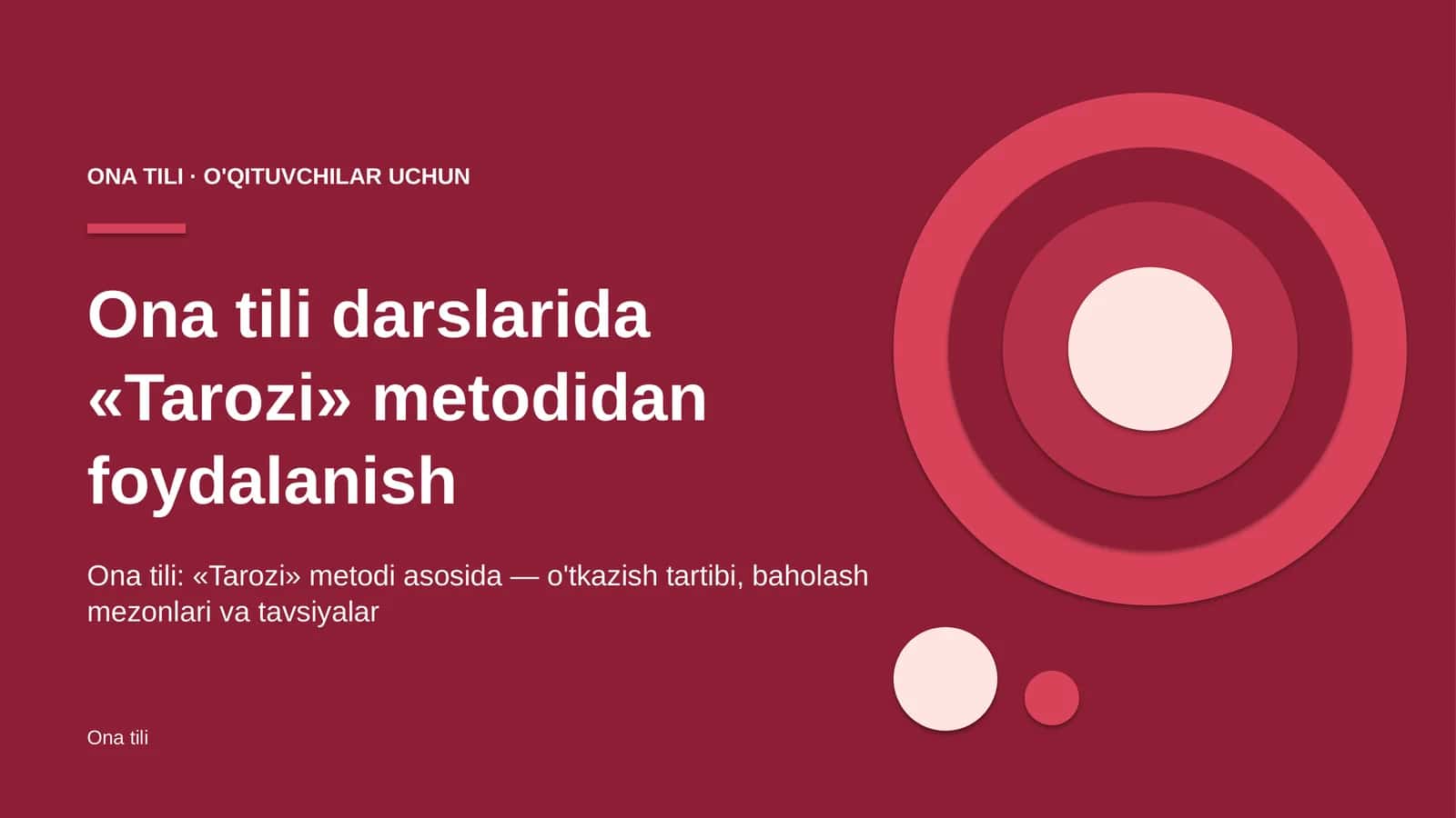 ona tili darslarida tarozi metodidan foydalanish 8210 1