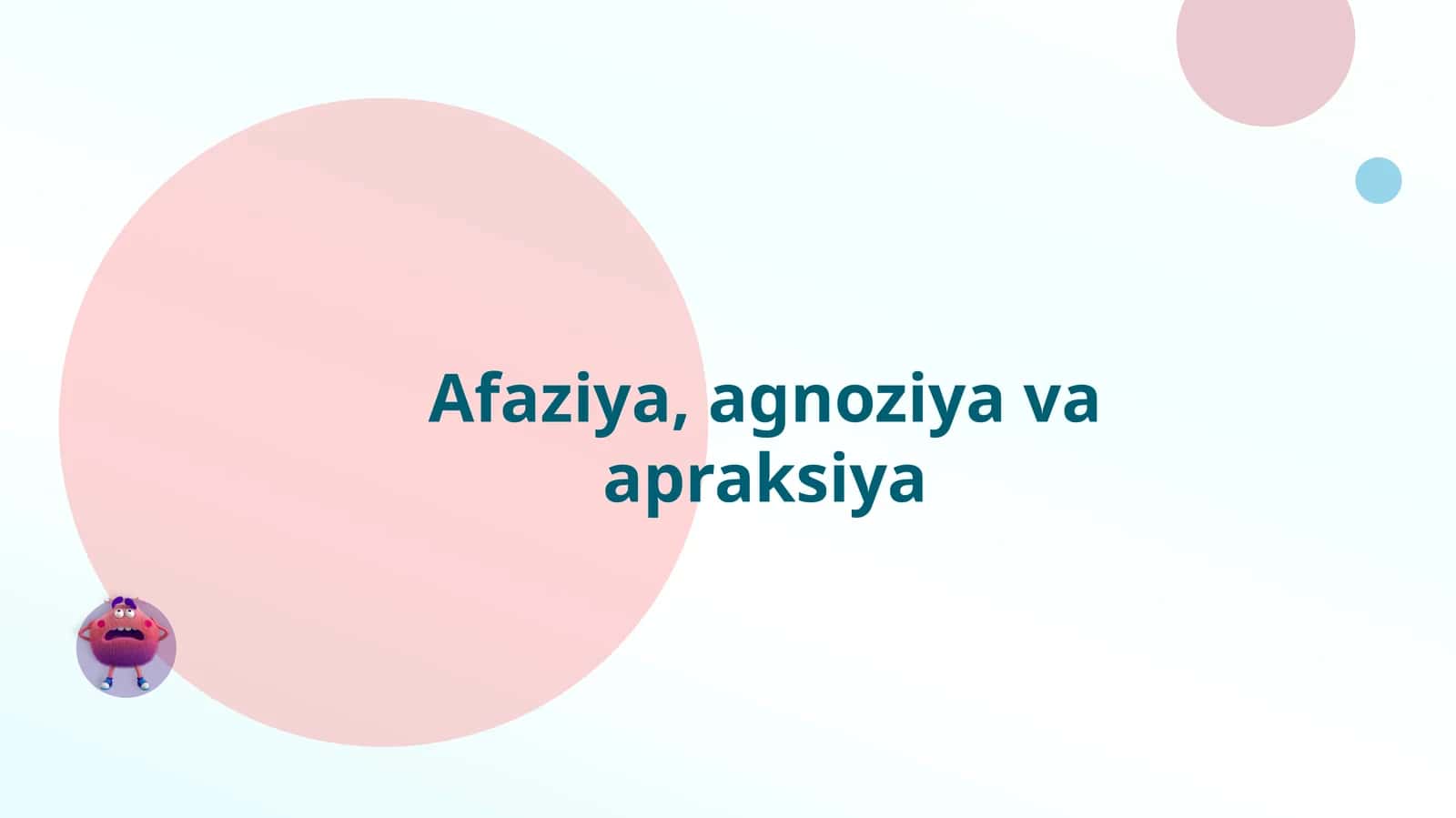Afaziya, agnoziya va apraksiya 1
