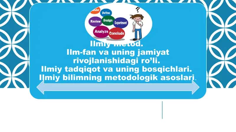 Ilmiy bilimning metodologik asoslari. 1