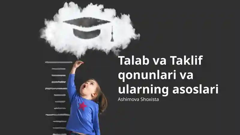Talab va Taklif qonunlari va ularning asoslari