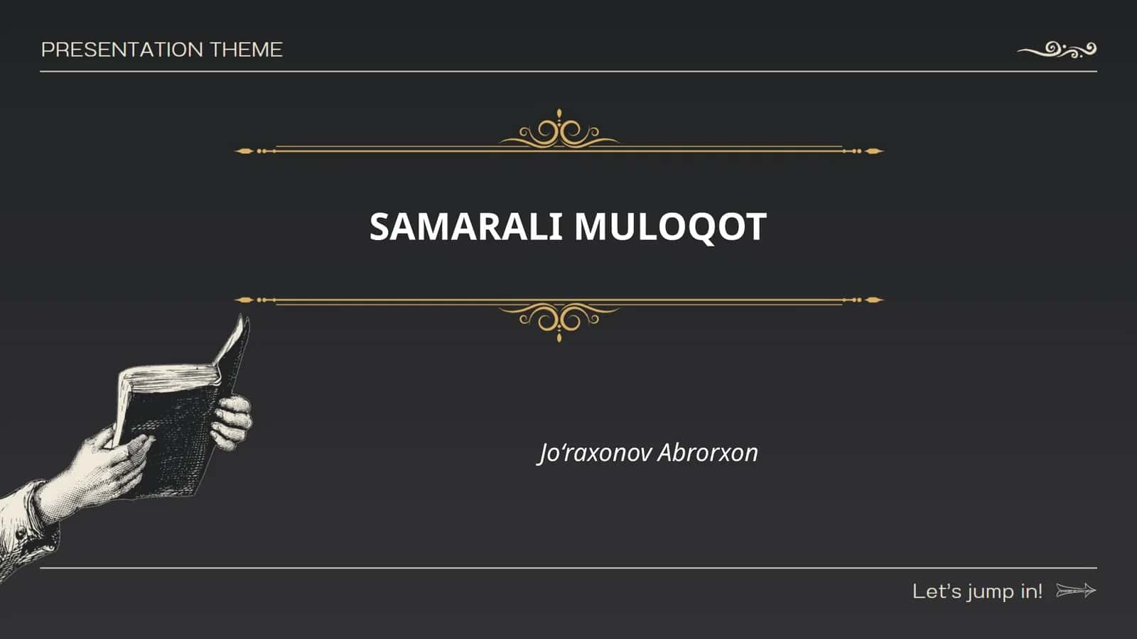 SAMARALI MULOQOT 1