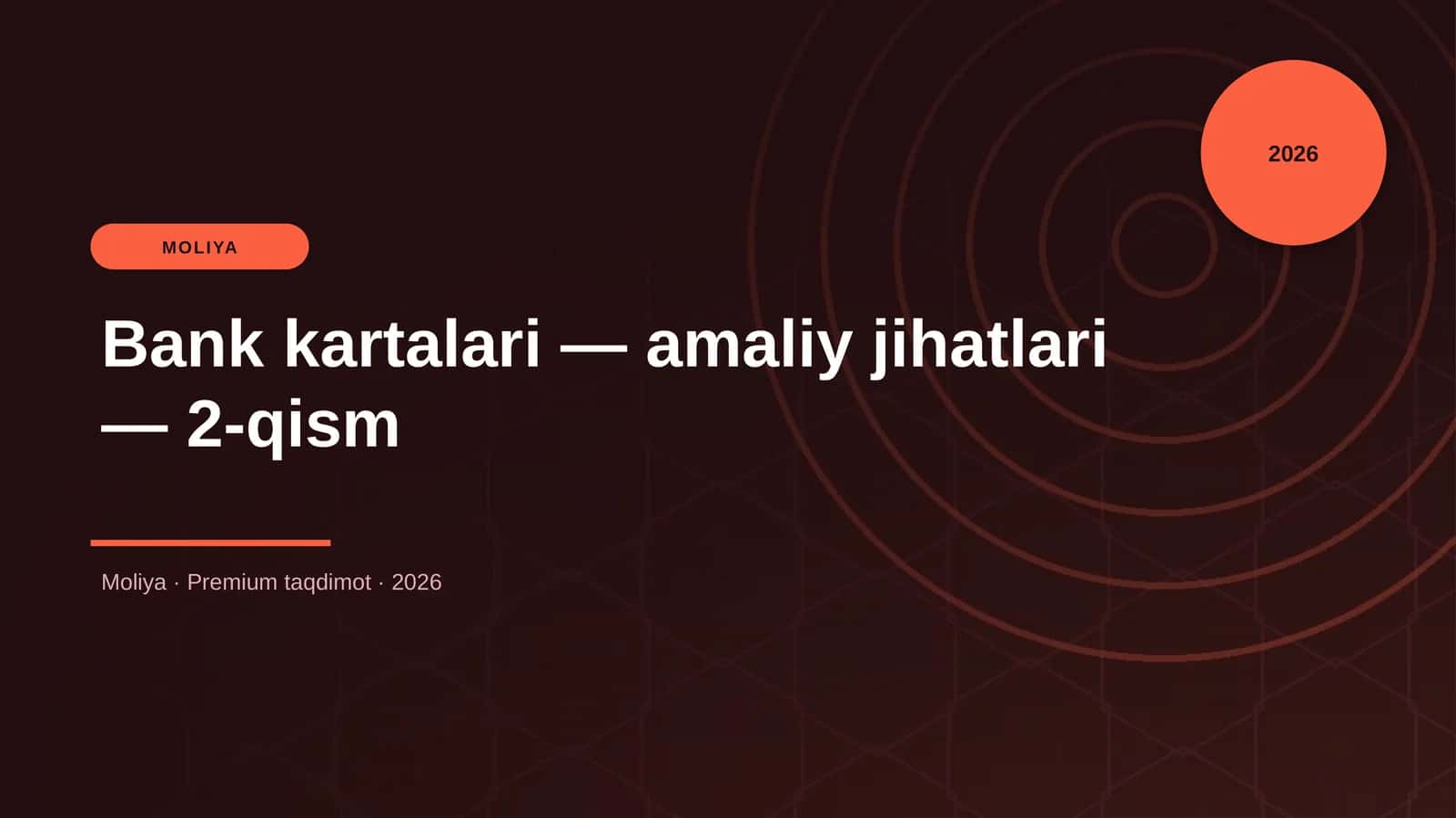 Bank kartalari — amaliy jihatlari — 2-qism 1