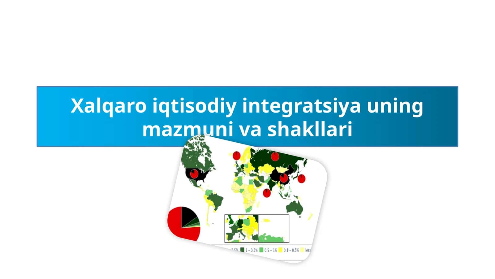 Xalqaro iqtisodiy integratsiya uning mazmuni va shakllari 1