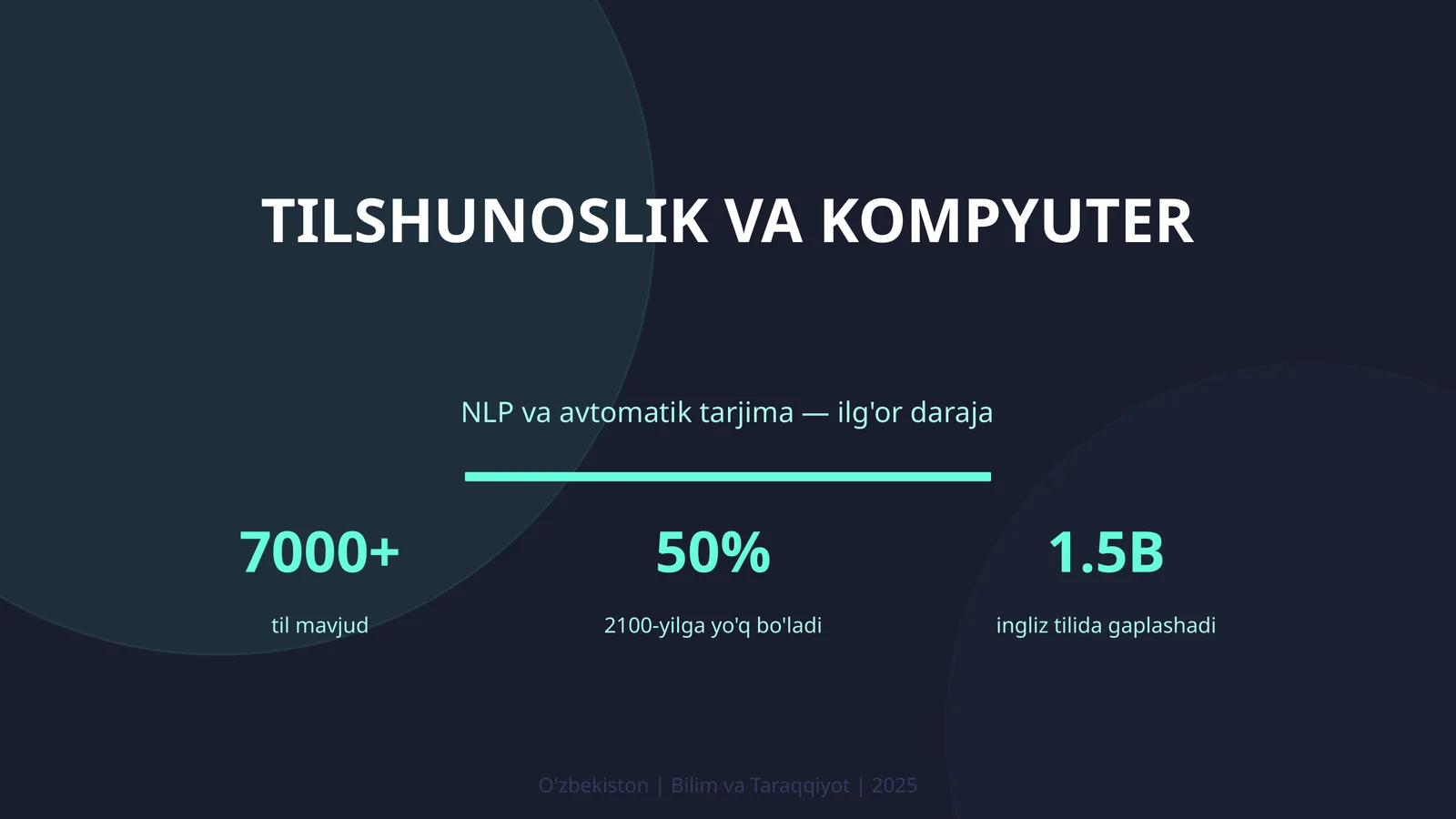 Tilshunoslik va kompyuter 1