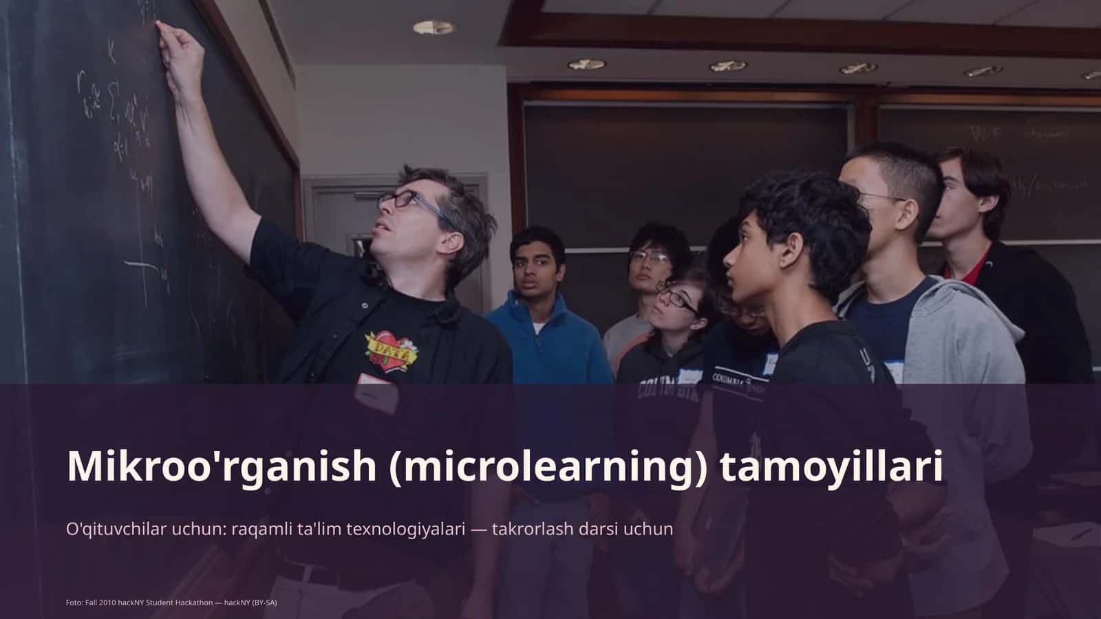Mikroo'rganish (microlearning) tamoyillari 1