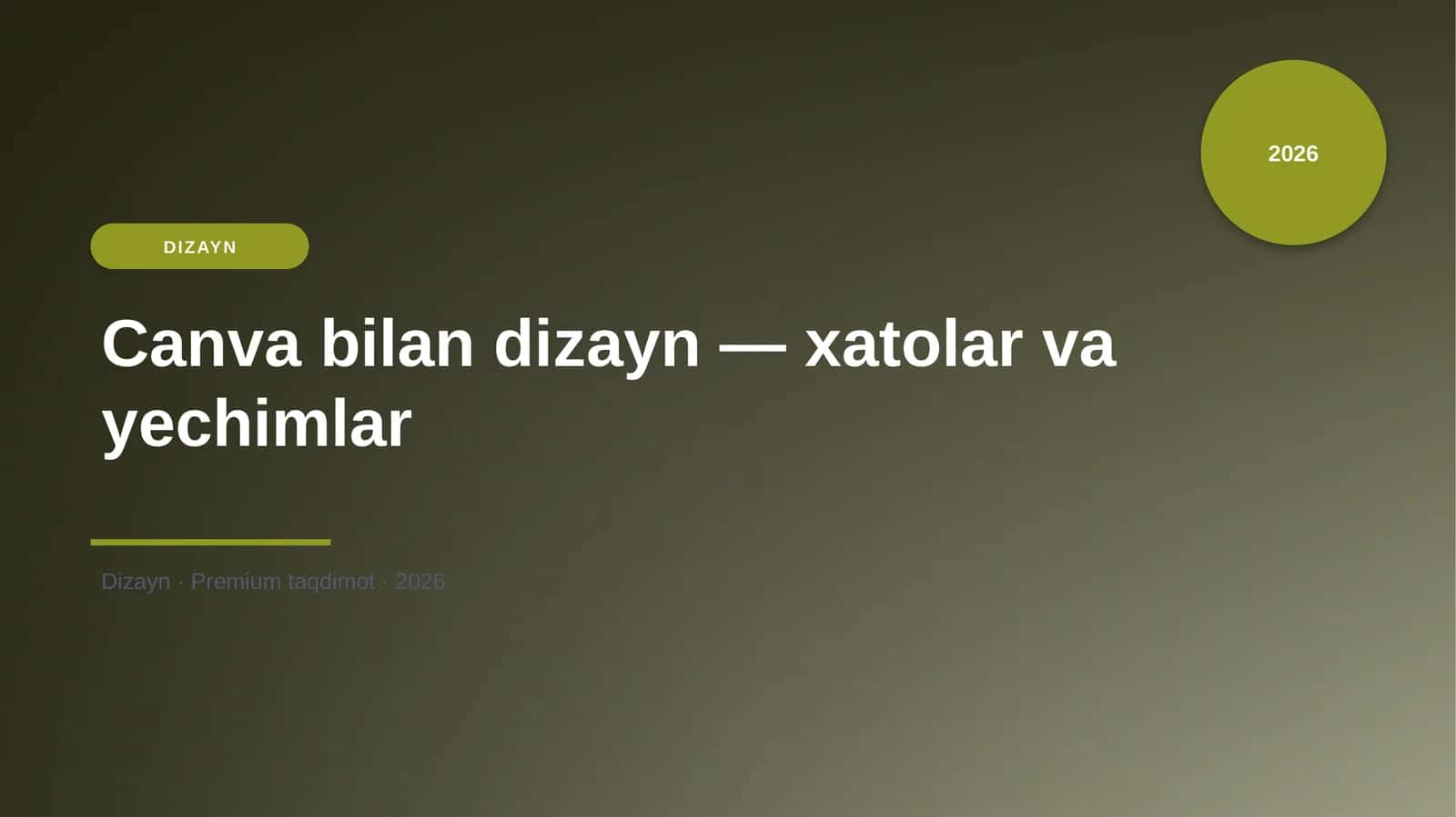 Canva bilan dizayn — xatolar va yechimlar 1