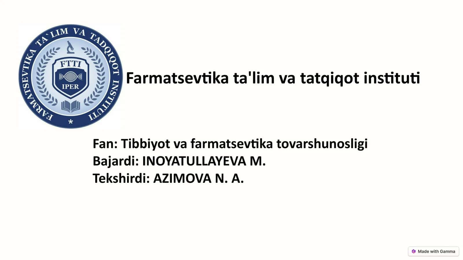 Tovarshunosning vazifalari 1