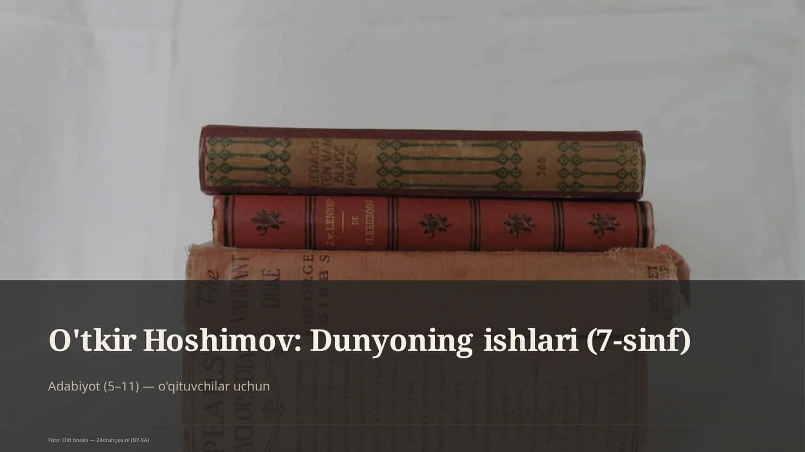 O'tkir Hoshimov: Dunyoning ishlari (7-sinf) 1