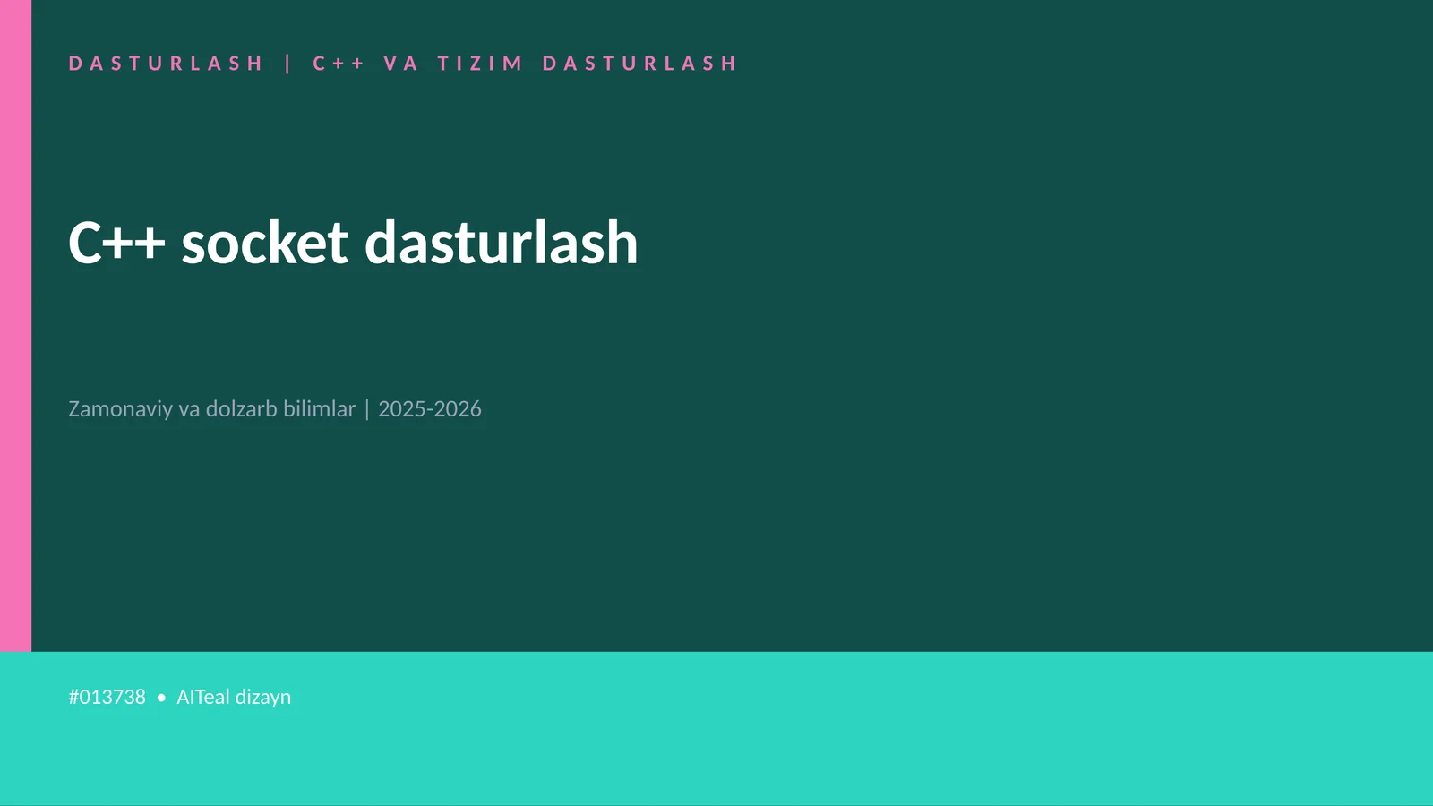 C++ VA TIZIM DASTURLASH 1