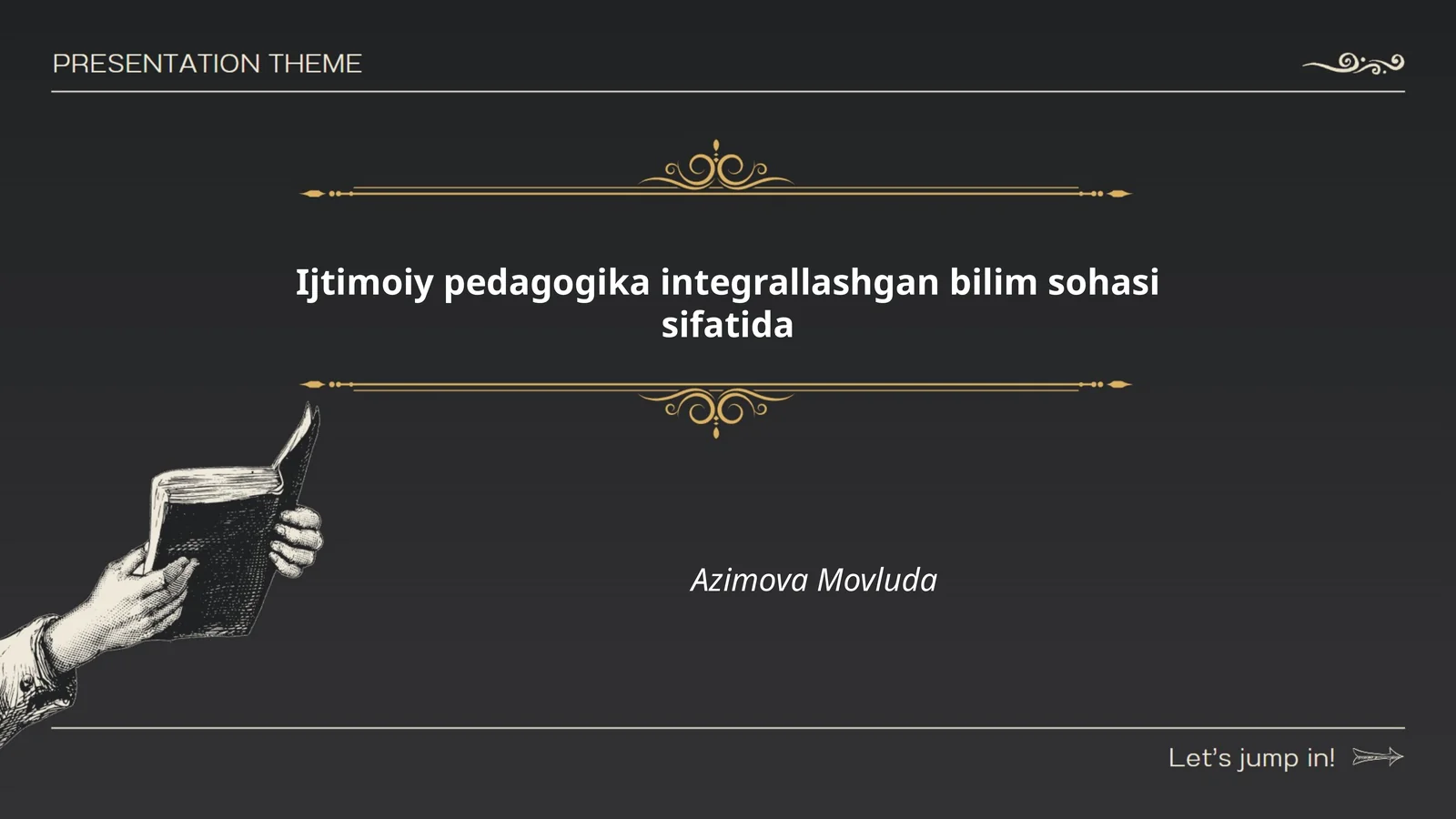 Ijtimoiy pedagogika: integrallashgan bilim sohasi sifatida — nazariy asoslar 1