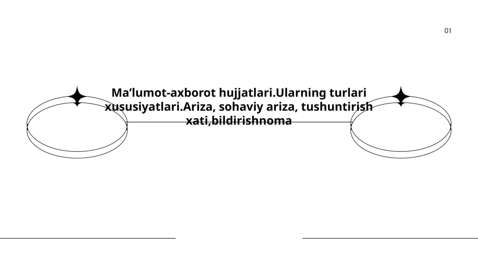 Ma'lumot-axborot hujjatlari turlari 1