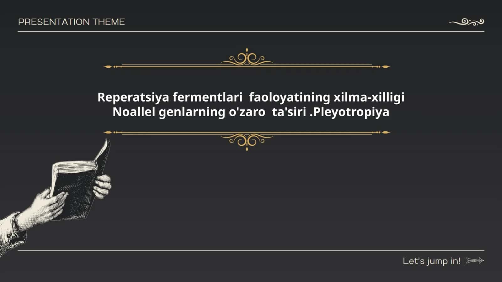 Reperatsiya fermentlari faoloyatining xilma-xilligi Noallel genlarning o'zaro ta'siri 1