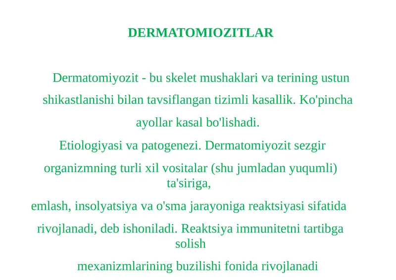 Dermatomiozitlar 1