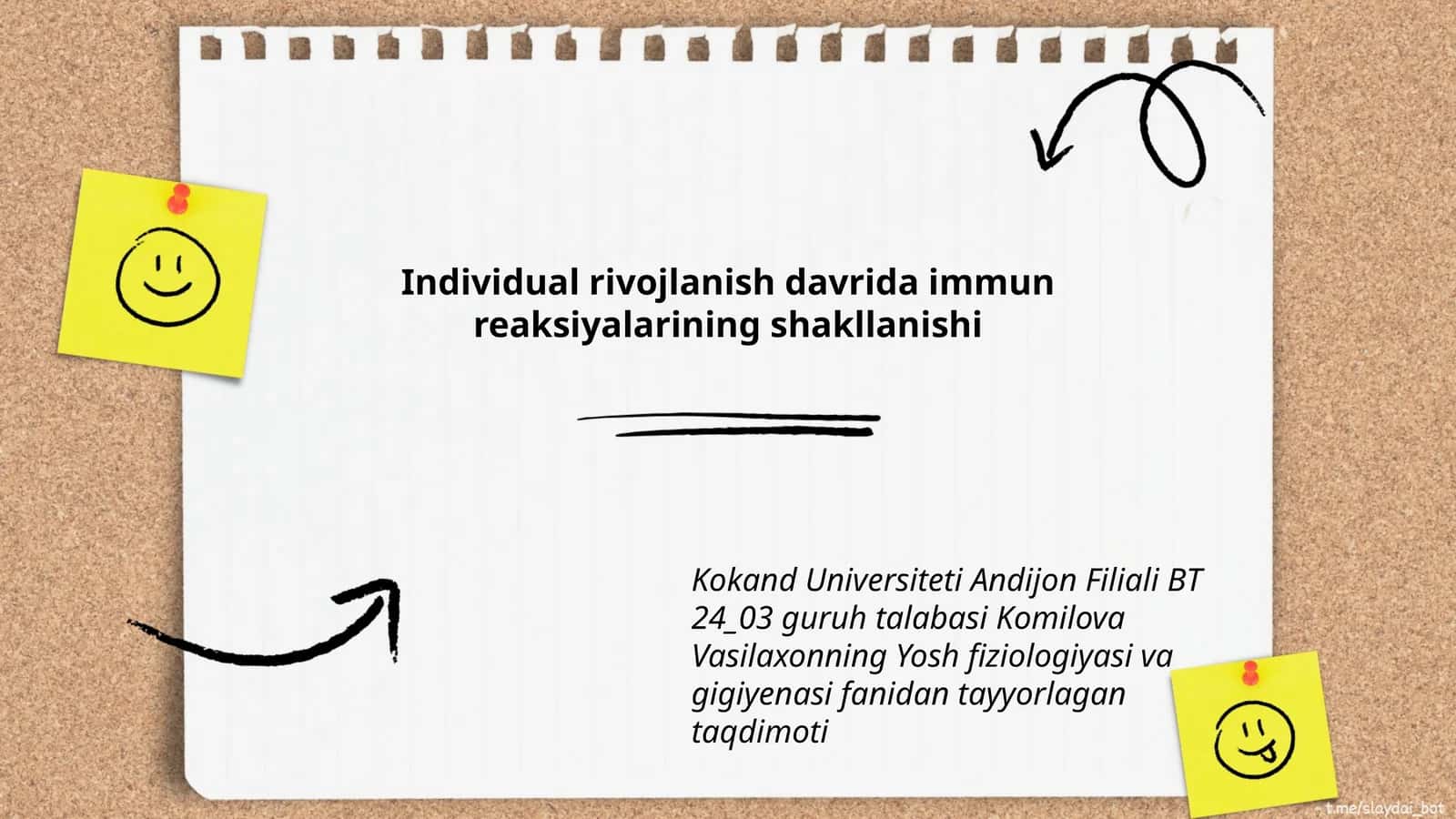 Individual rivojlanish davrida immun reaksiyalarining shakllanishi 1