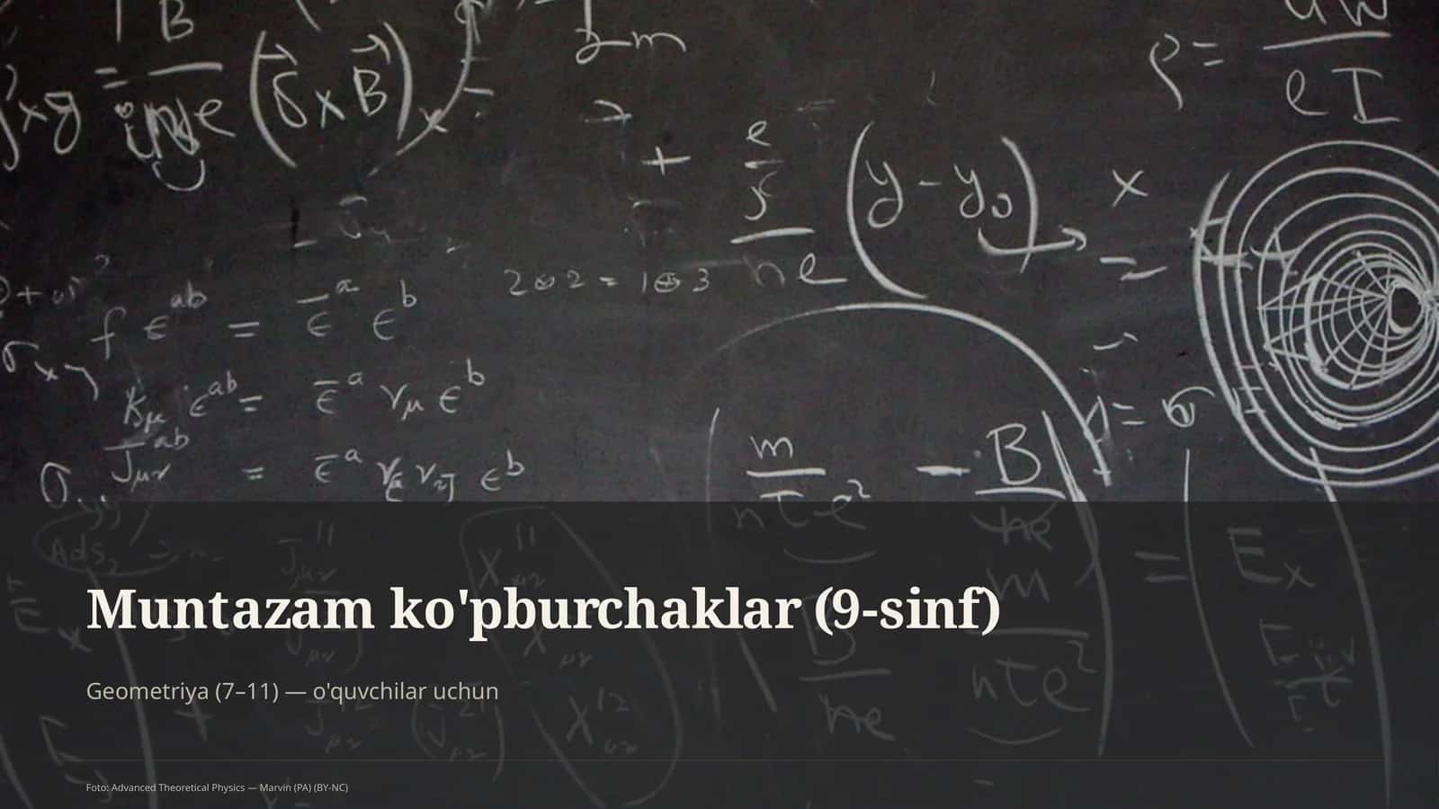 Muntazam ko'pburchaklar (9-sinf) 1