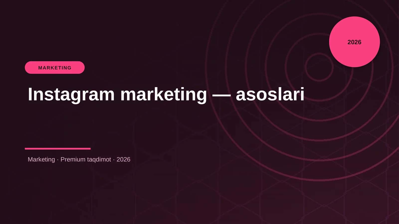 Instagram marketing — asoslari 1
