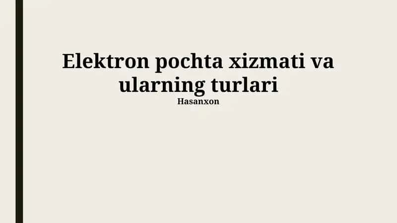 Elektron pochta xizmati 1