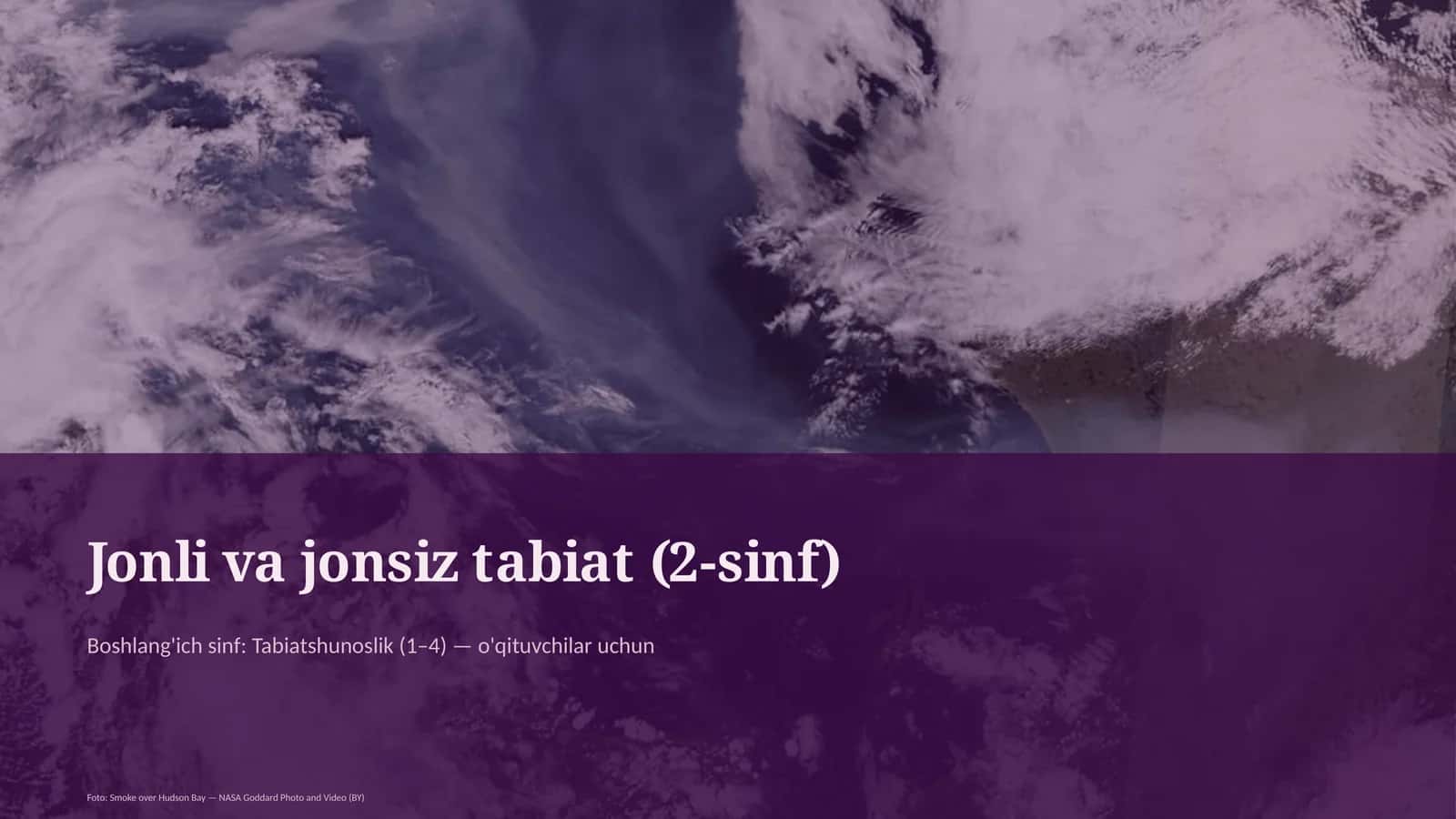 Jonli va jonsiz tabiat (2-sinf) 1