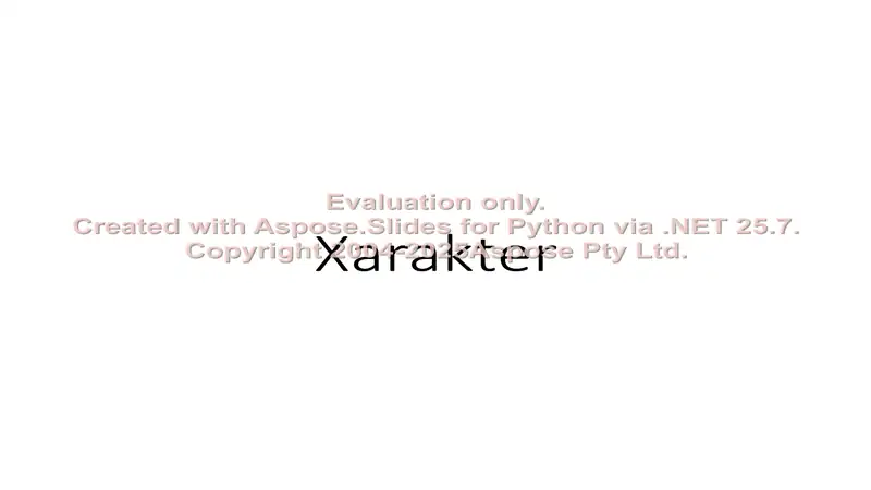 Xarakter 1