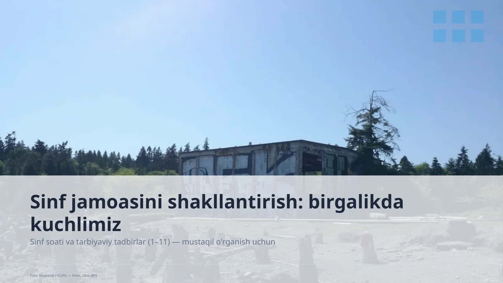 Sinf jamoasini shakllantirish: birgalikda kuchlimiz 1