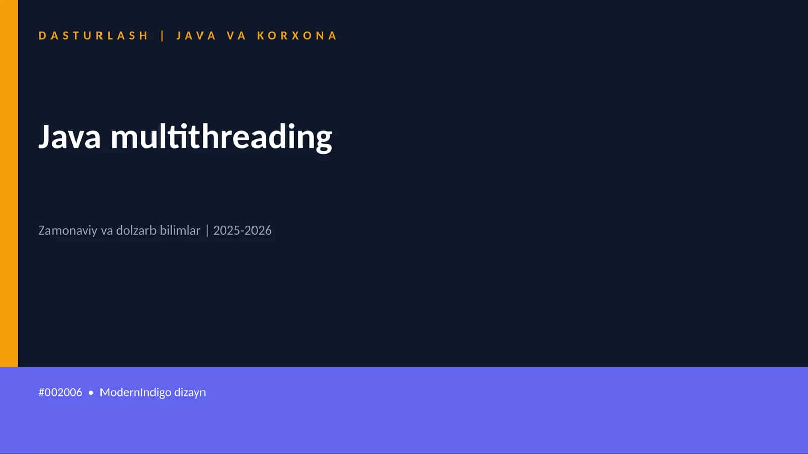 Java multithreading 1