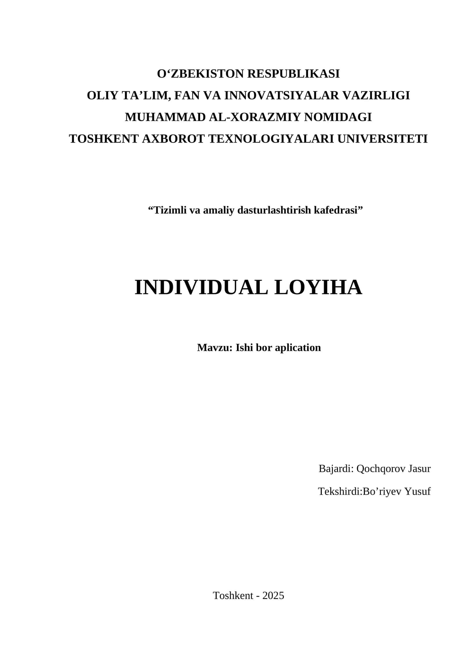 Ishi bor aplication 1