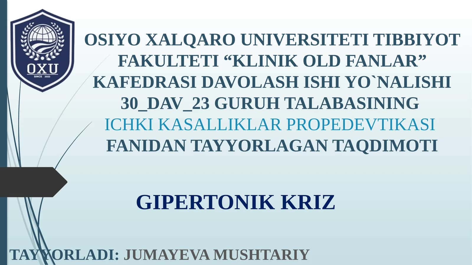GIPERTONIK KRIZ 1