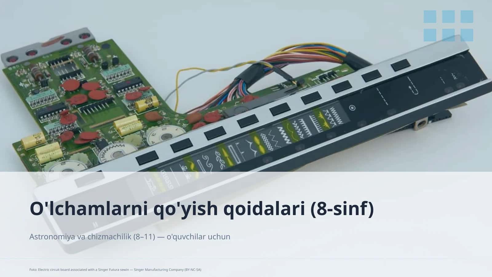 O'lchamlarni qo'yish qoidalari (8-sinf) 1