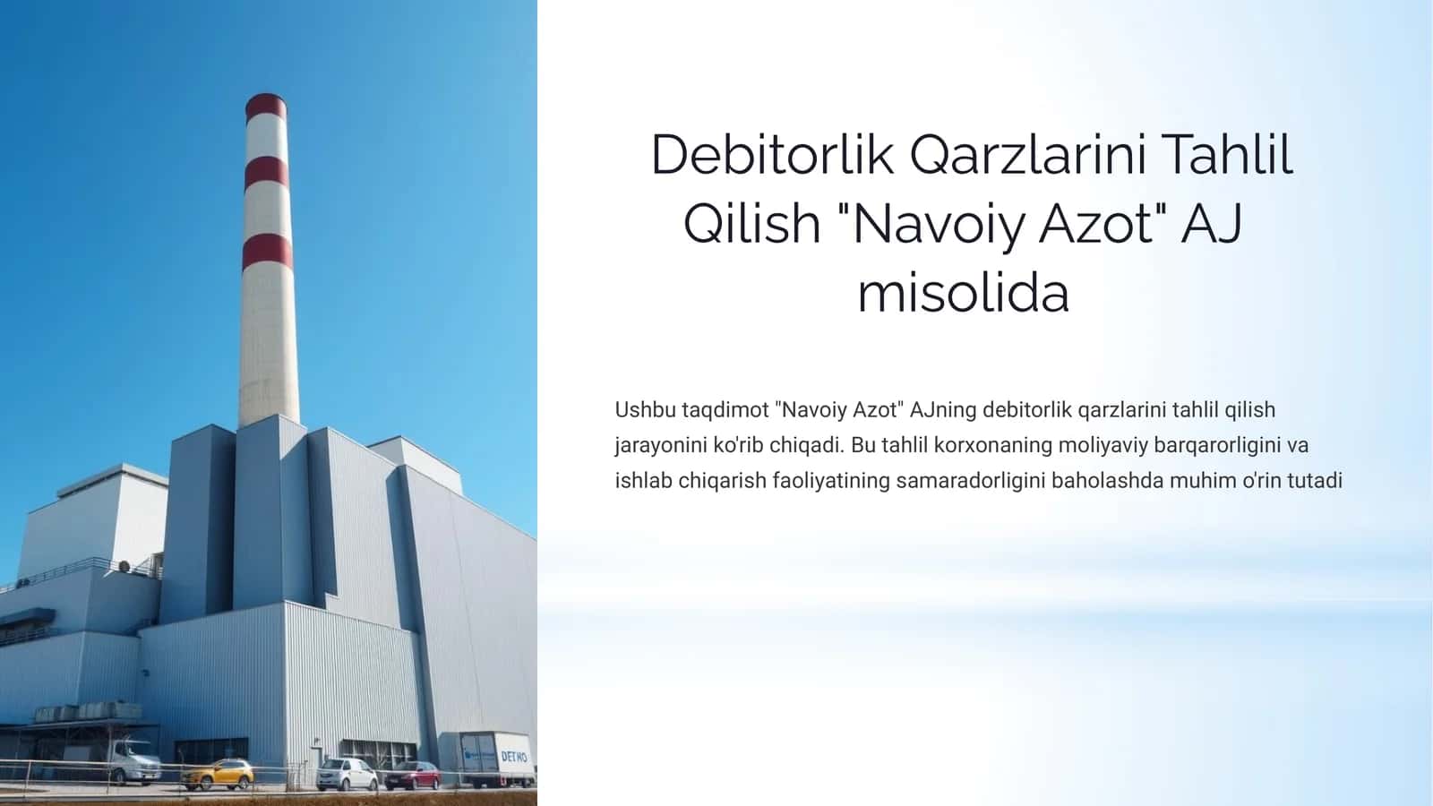 Debitorlik Qarzlarini Tahlil Qilish 1
