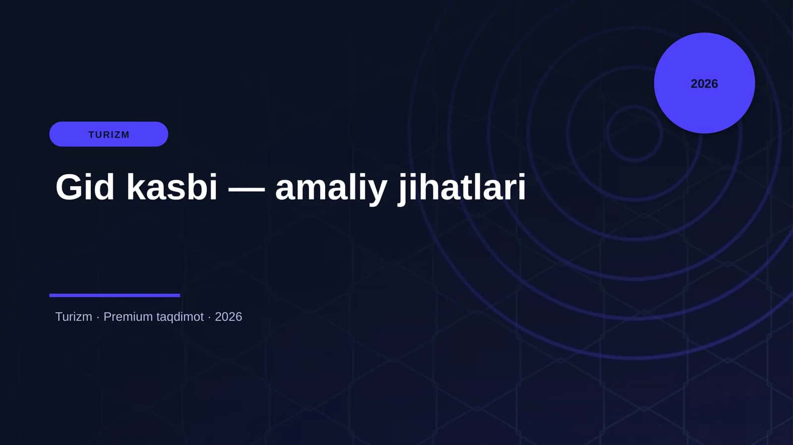 Gid kasbi — amaliy jihatlari 1