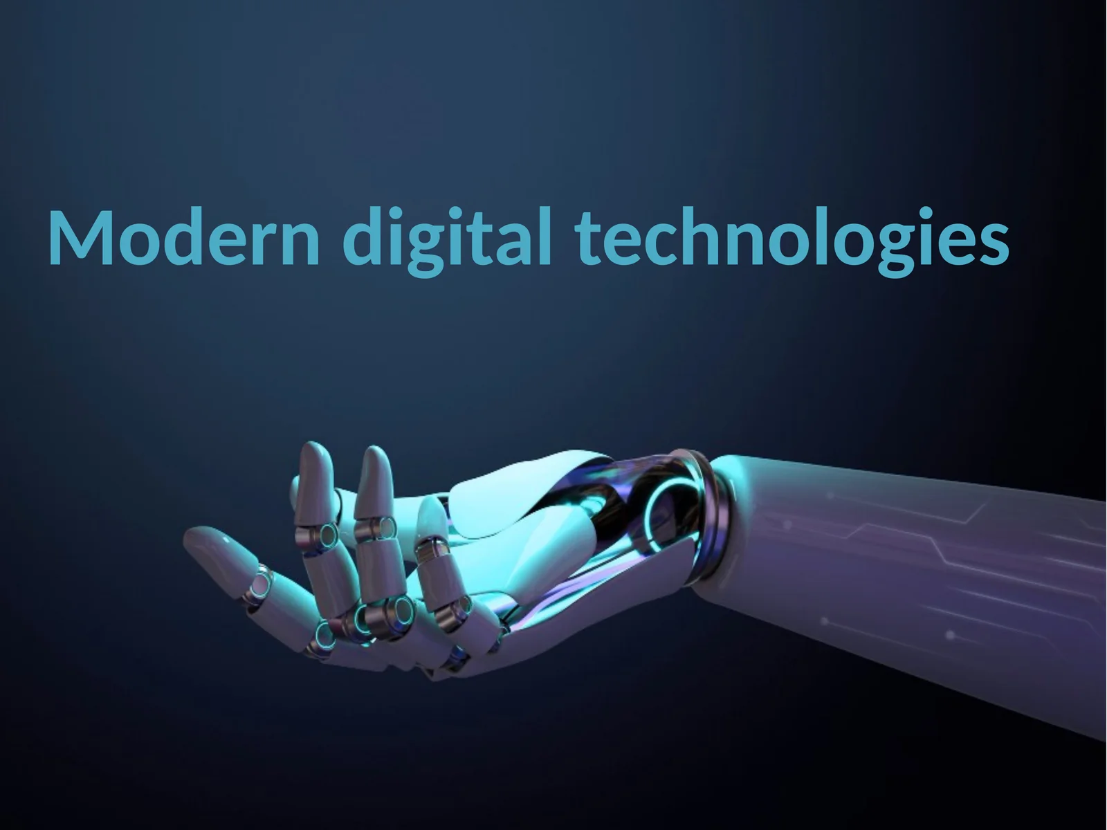 Modern digital technologies 1