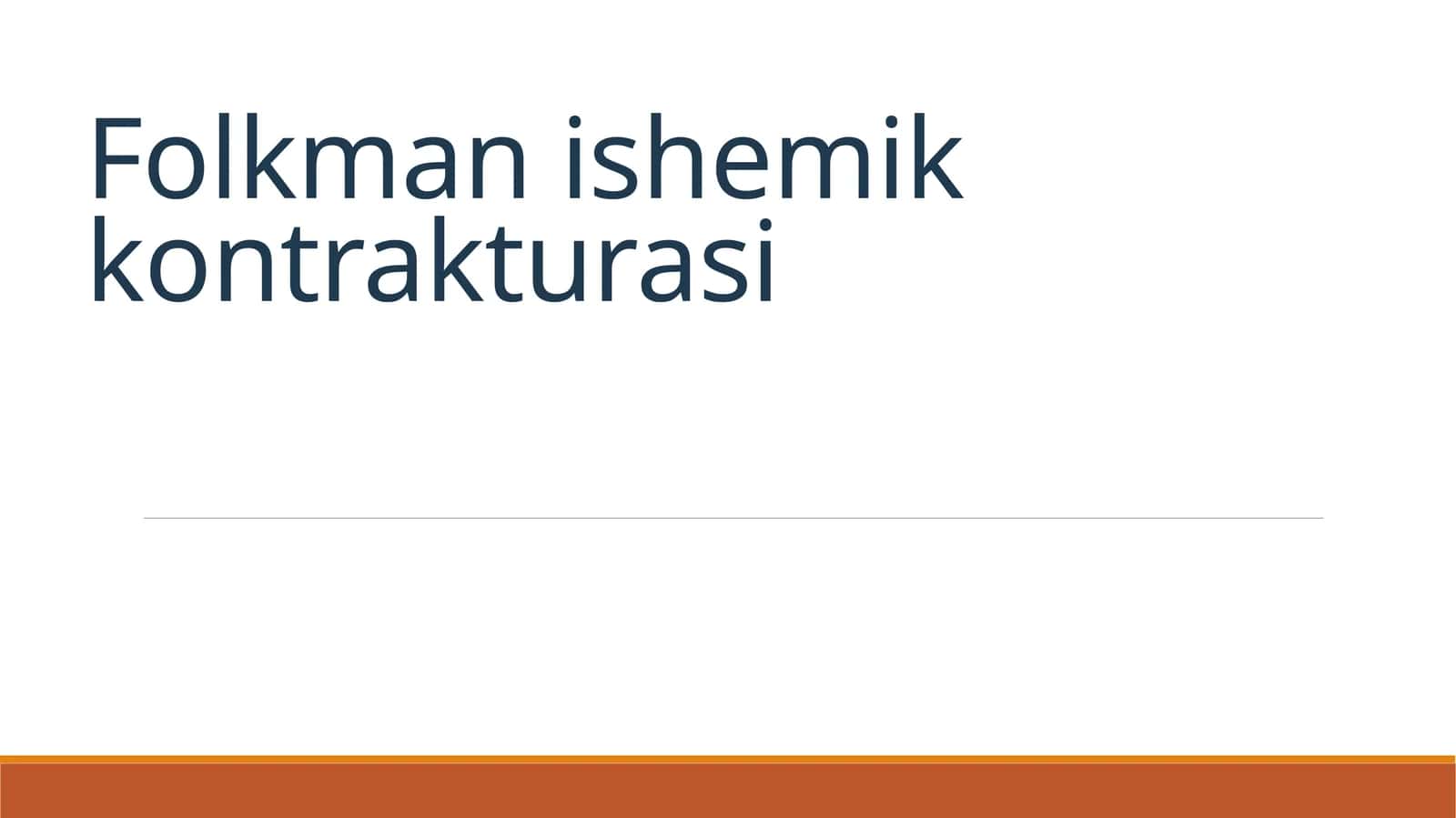 Folkman ishemik kontrakturasi 1
