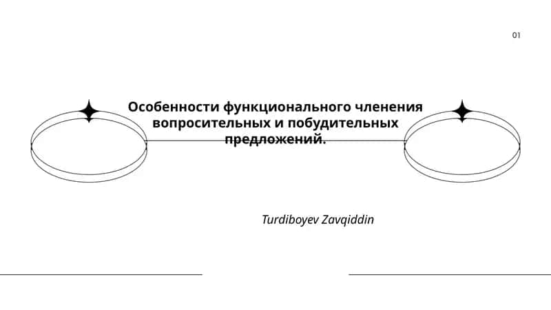 Особенности функционального членения вопросительных и побудительных предложений 1