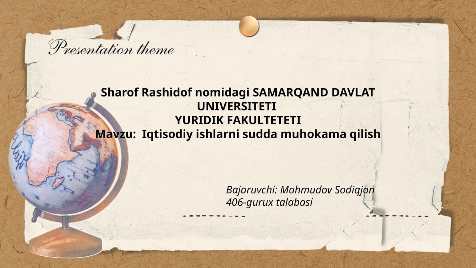 Iqtisodiy ishlarni sudda muhokama qilish 1