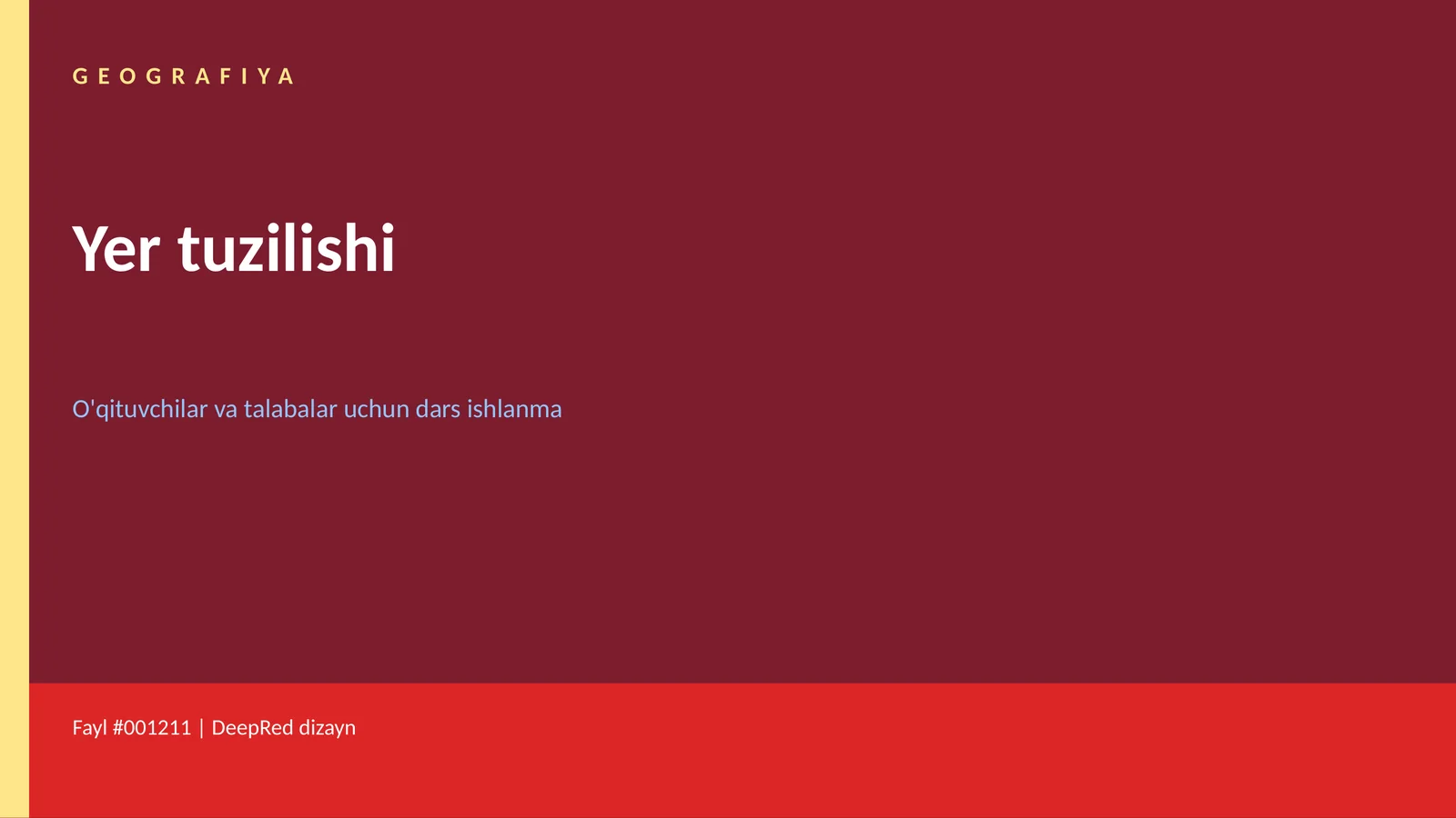 Yer tuzilishi 1
